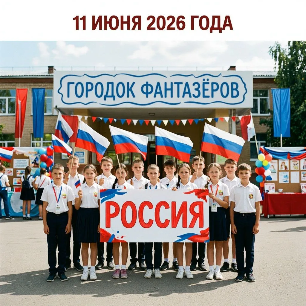 11июня 2026 года  воспитанники   школьного лагеря «Городок фантазёров» в преддверии Дня независимост