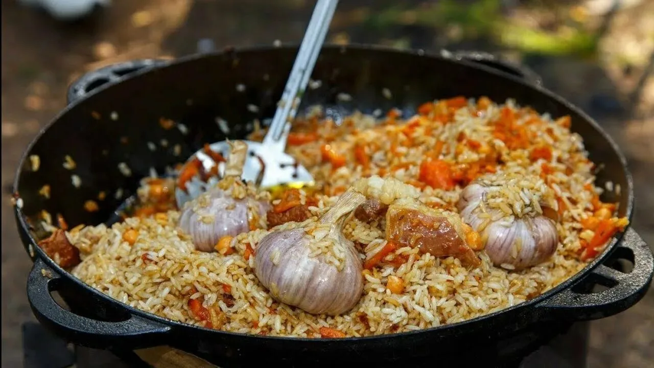 Какой хороший плов получается в казане!