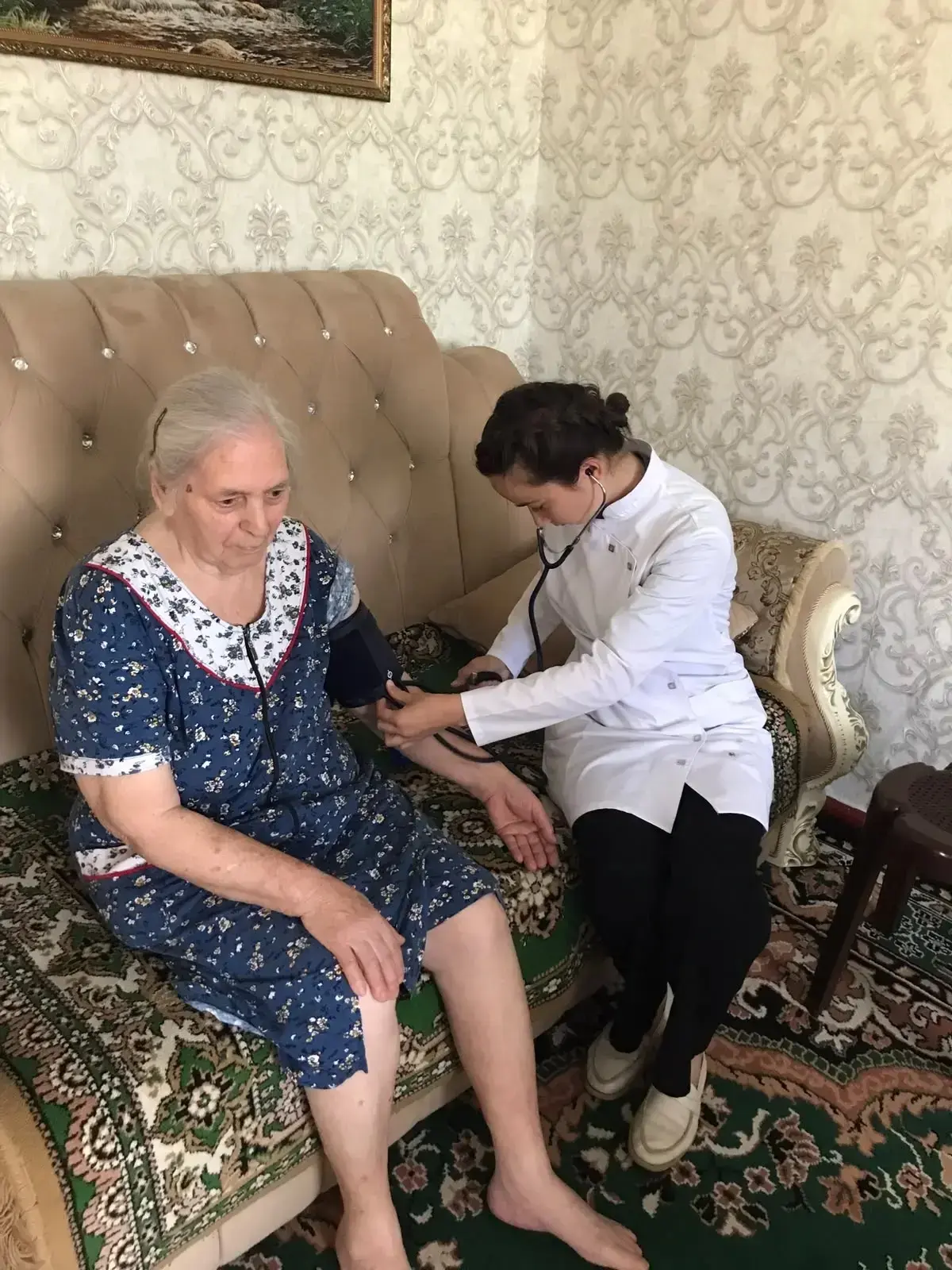 Наши специалисты провели подомовые обходы с целью организации диспансеризации на дому.