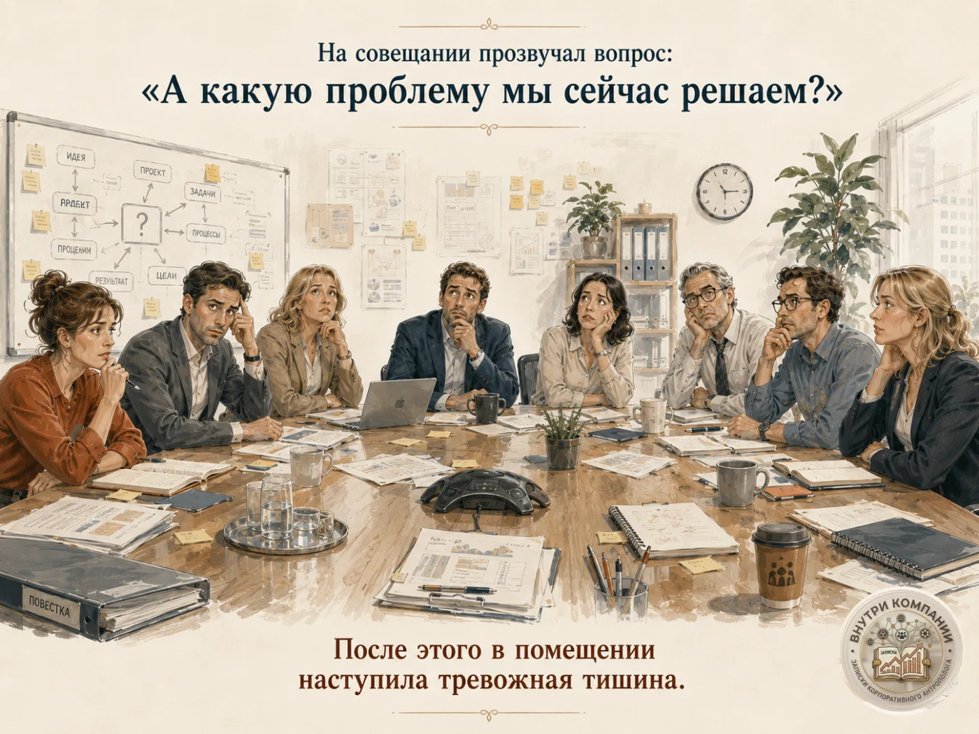 Совещание вышло на опасный уровень конкретики. #мем