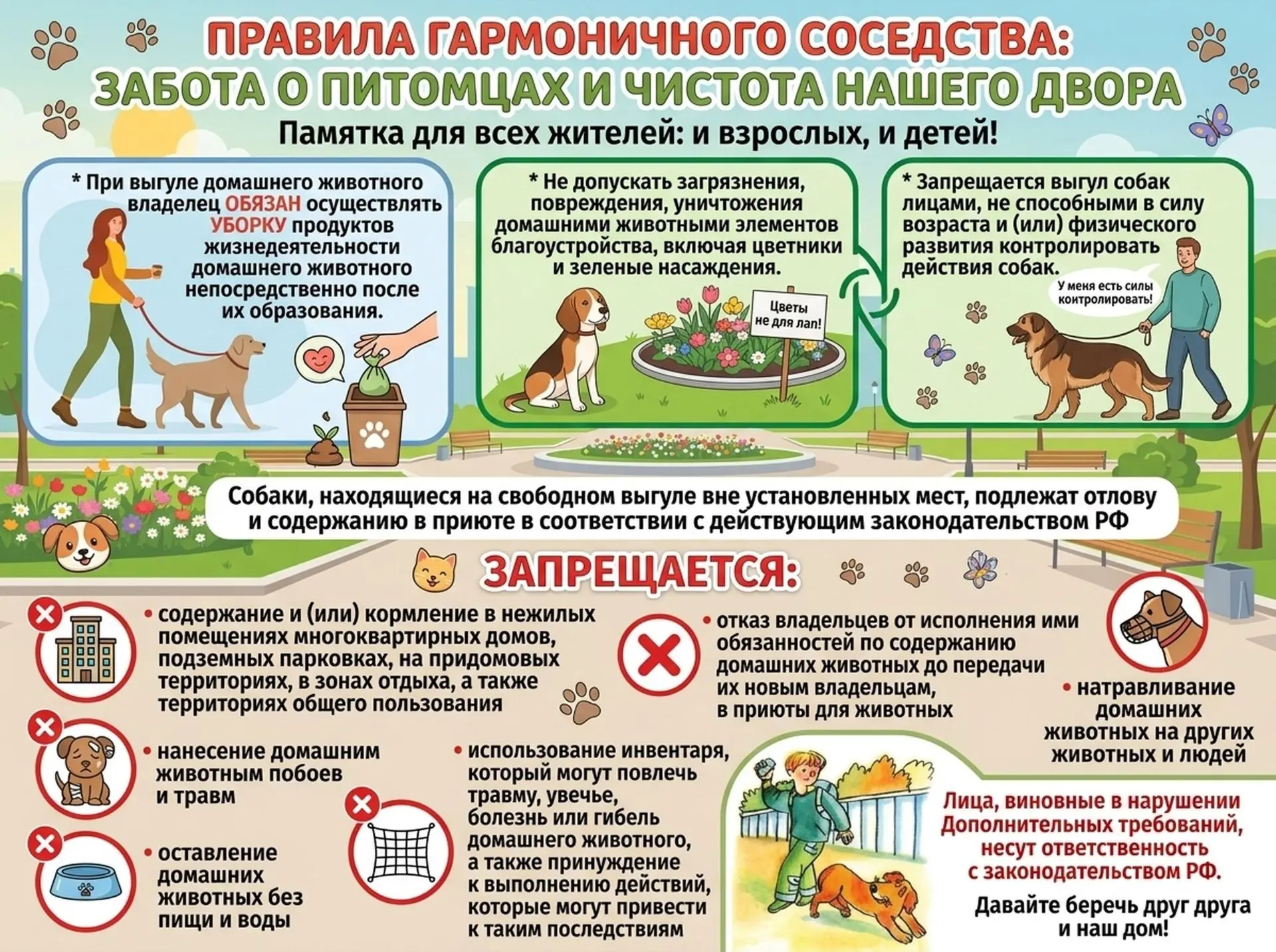 🦮🐈‍⬛ Напоминание для владельцев животных!