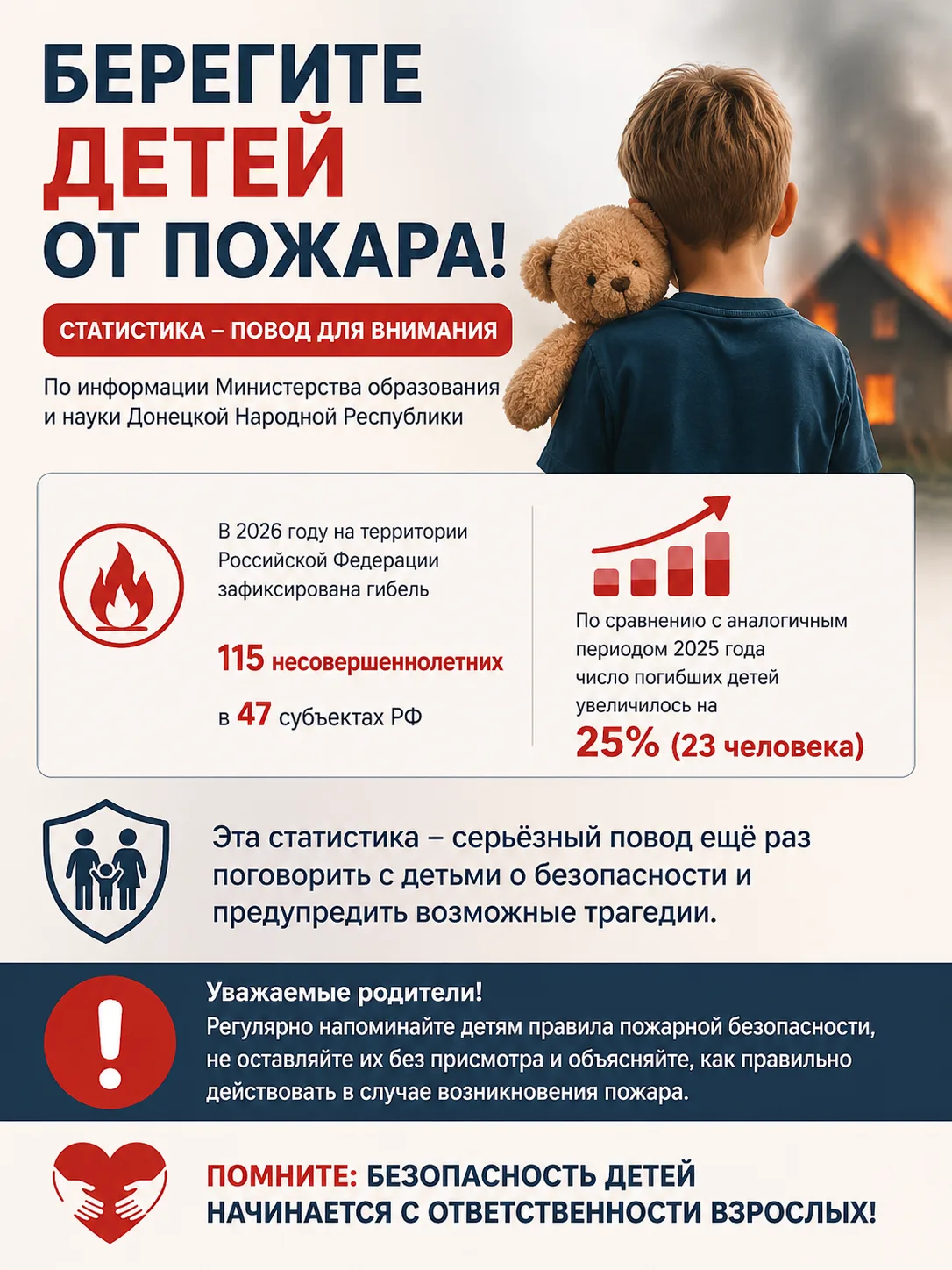 🔥 БЕРЕГИТЕ ДЕТЕЙ ОТ ПОЖАРА!