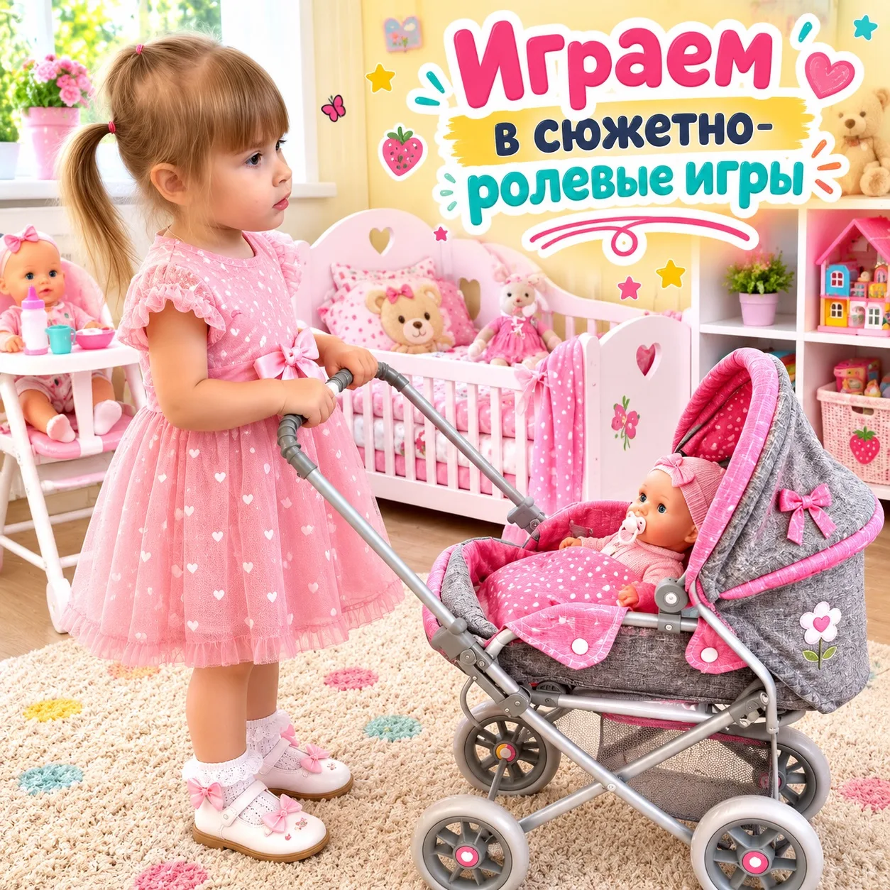 🧸 Мир большой игры в младшей группе!

Игра — это то, ради чего ребенок идет в детский сад. Это и ра