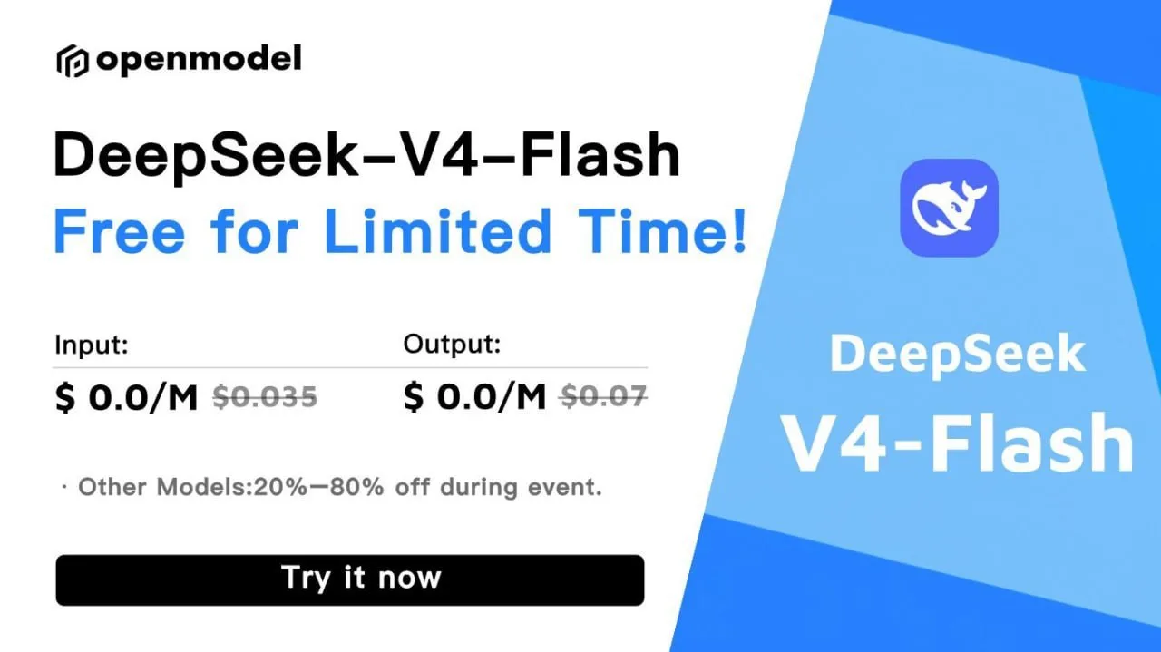БЕСПЛАТНО: DeepSeek-V4-Flash раздают на халяву по API до 28 июня — у вас есть неделя, ч...
