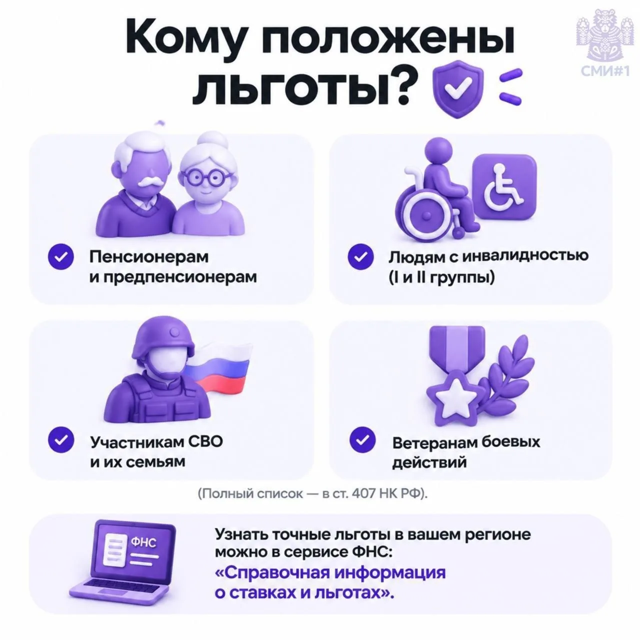 Ключевую информацию о налогах и сборах собрали в карточках.