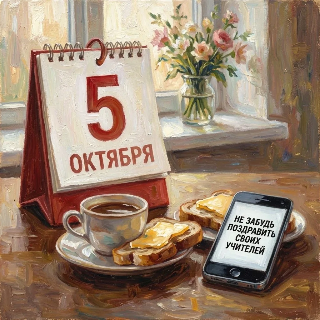 ❗️Не забудь поздравить своих учителей.