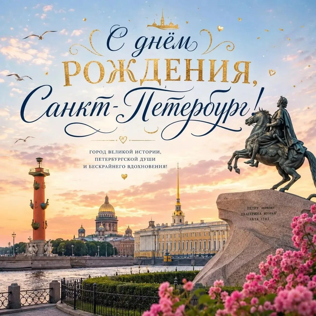 🎉С днём рождения, Санкт-Петербург! 🎉323 года величия, красоты и вдохновения. Гордимся...