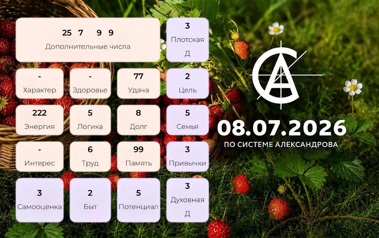 Прогноз на 8 июля