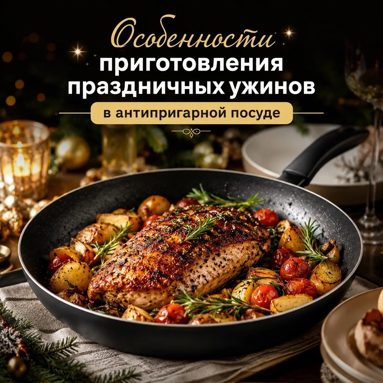 🍽️ Особенности приготовления праздничных ужинов в антипригарной посуде