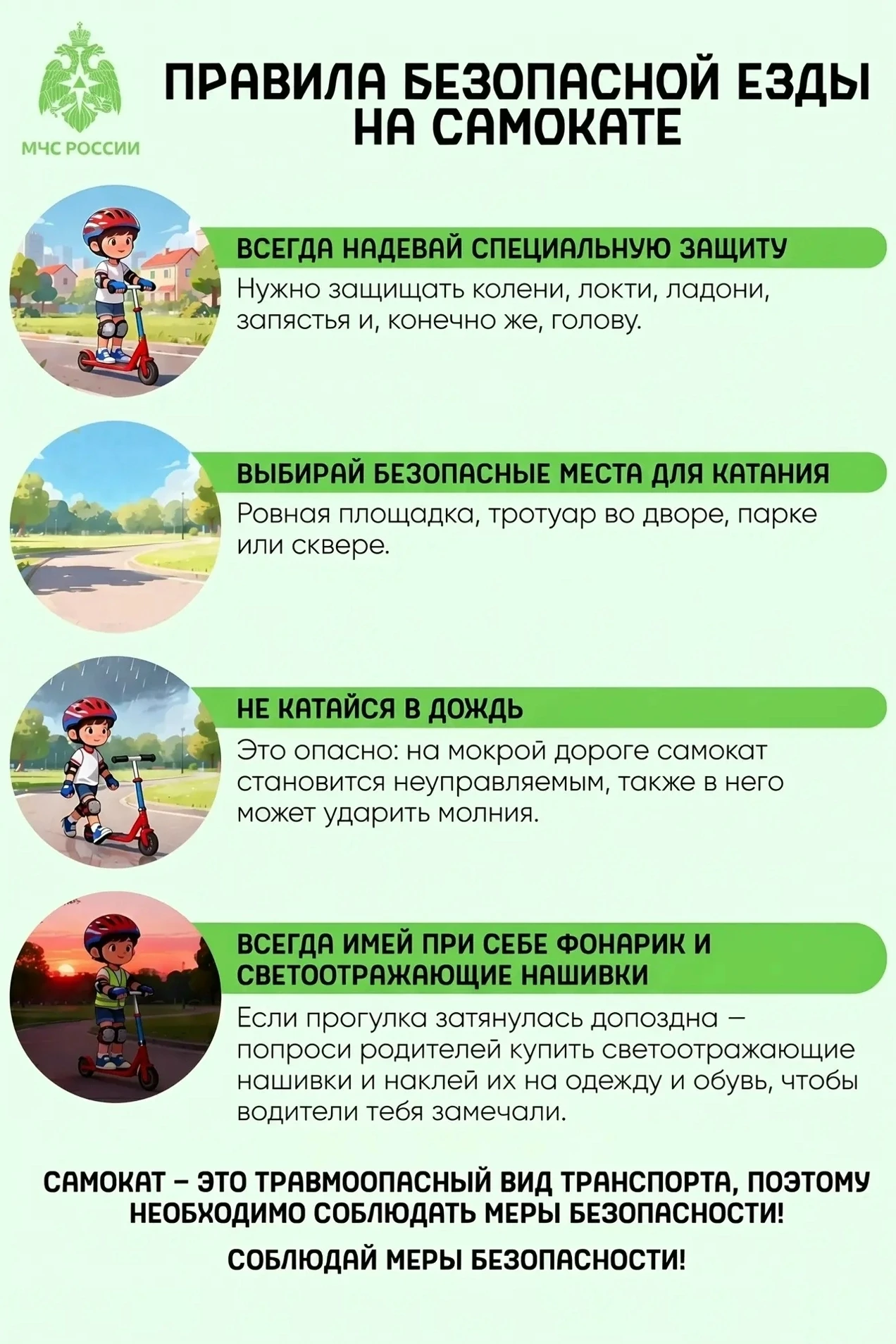💯 Проводим лето с пользой: учим правила безопасности!