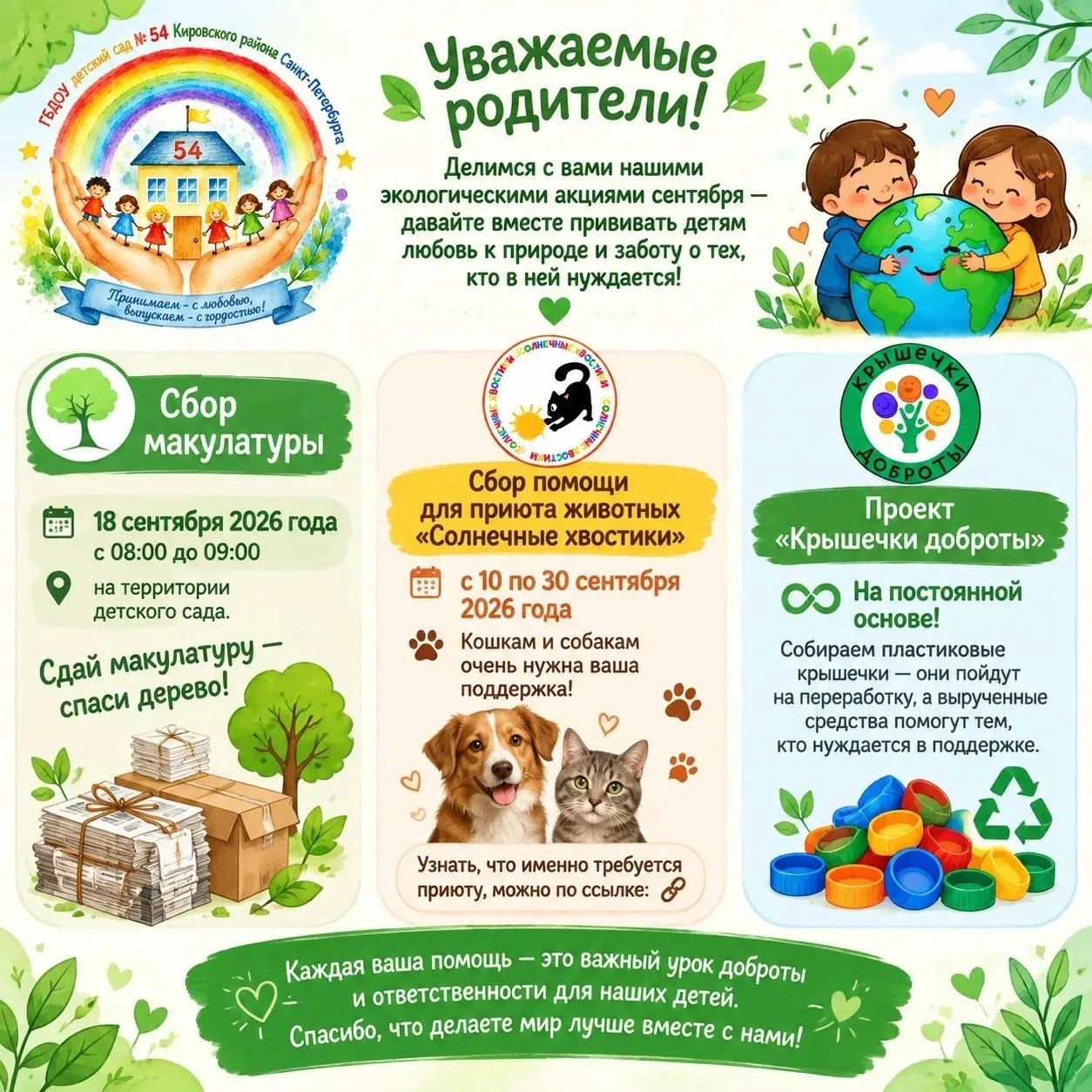 🌿 Уважаемые родители! 🌿