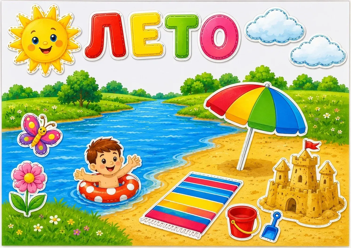 Яркий летний пейзаж для игр и занятий ☀🌿🌊

Идеально для:
✨ развития речи
✨ сюжетных игр
✨ занятий 