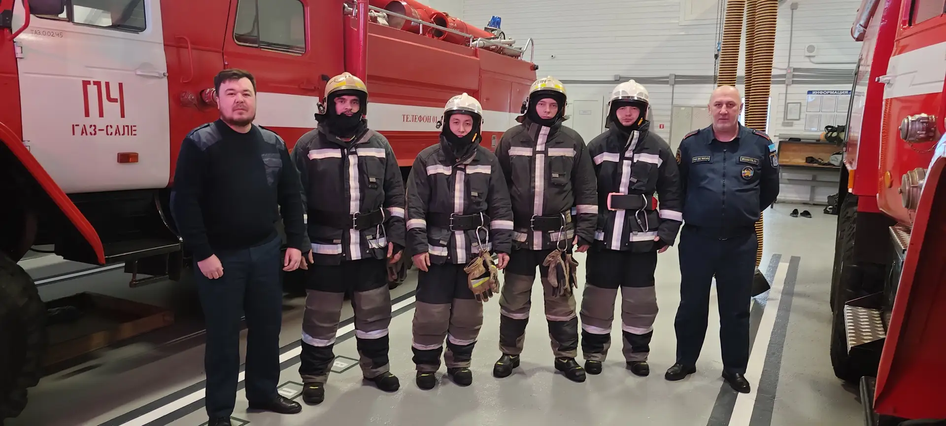 Пожарные с. Газ-Сале спасли четверых детей и одного взрослого  Вчера в микрорайоне Газ-Сале поселка 