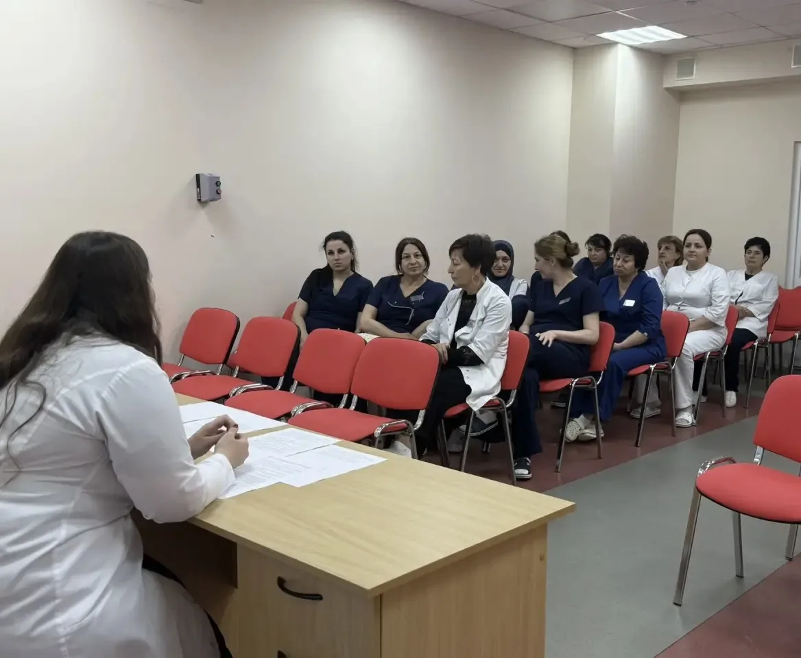 В  Тахтамукайской поликлинике прошла познавательная лекция на тему: «Профилактика ВИЧ‑инфекции. Алго