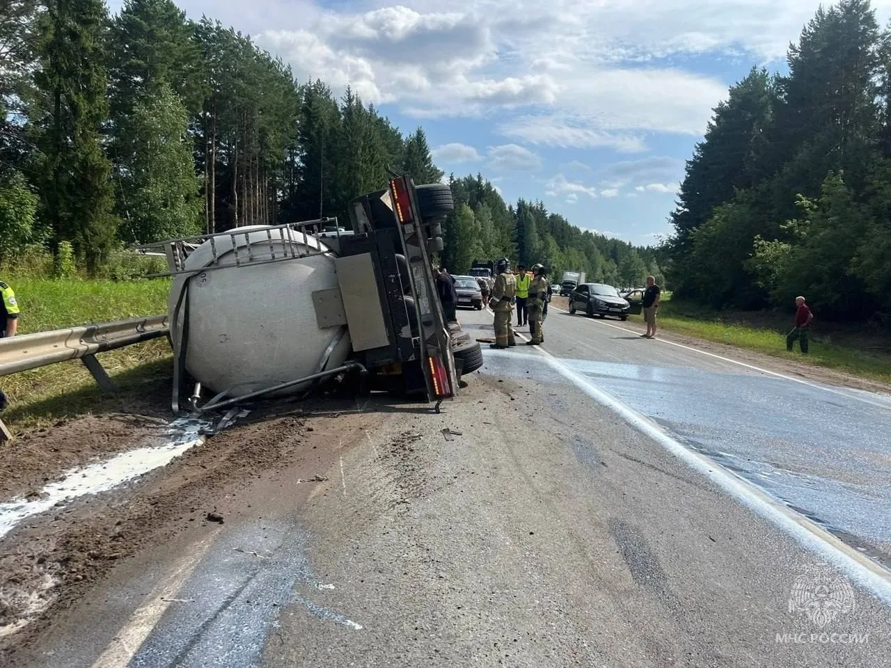 ДТП с молоковозом в Уржумском районе