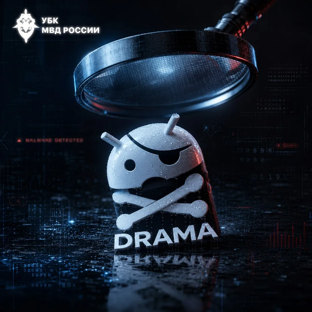 Drama RAT: новый вид вредоносного ПО

❗️УБК МВД России выявлена новая угроза для Android —вредоносно
