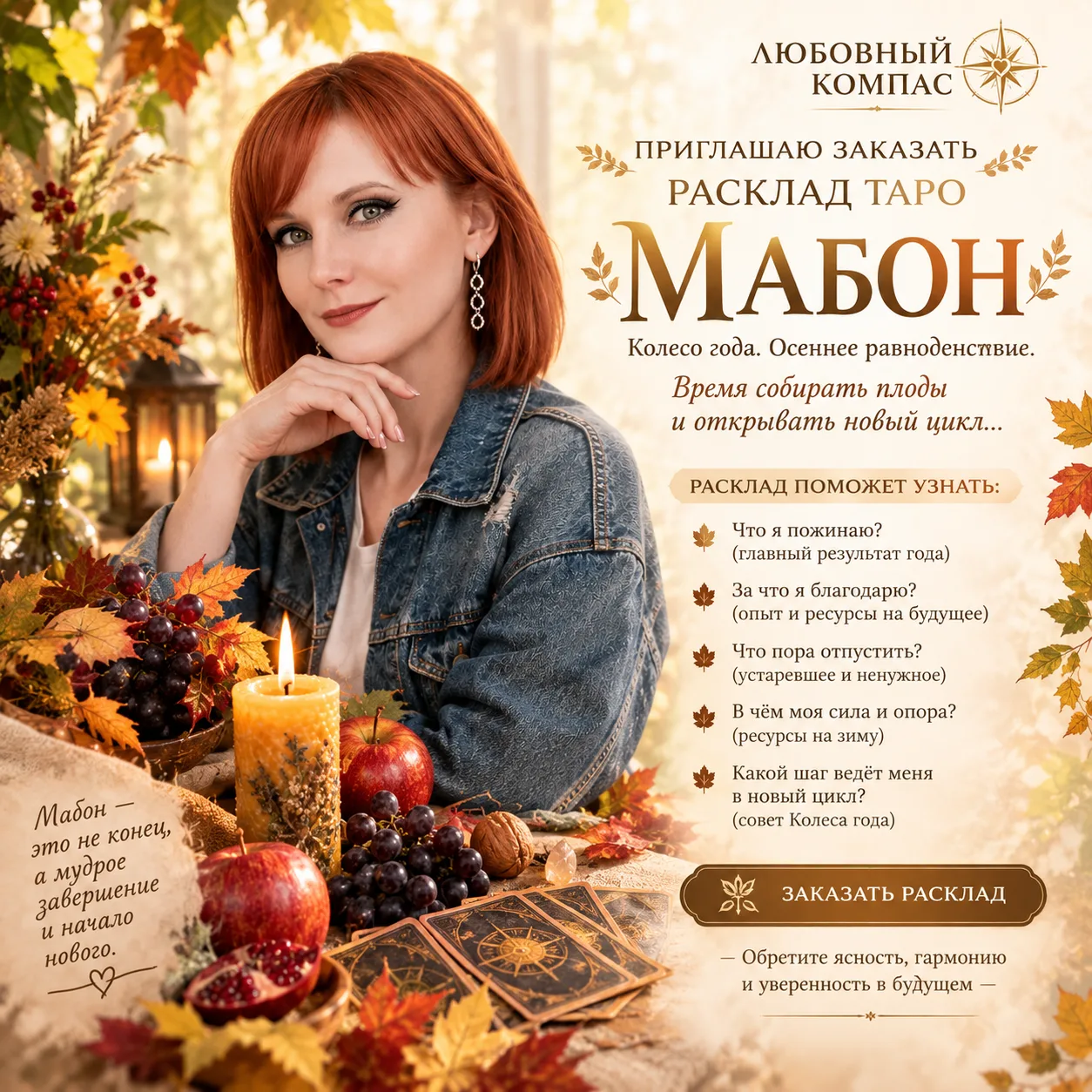 🍂🌾 ТАРО-РАСКЛАД «МАБОН» — СОБРАТЬ УРОЖАЙ СВОЕГО ГОДА 🌾🍂