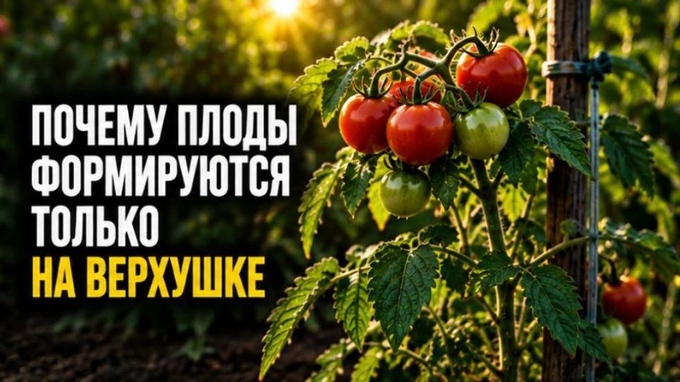 Почему плоды формируются только на верхушке