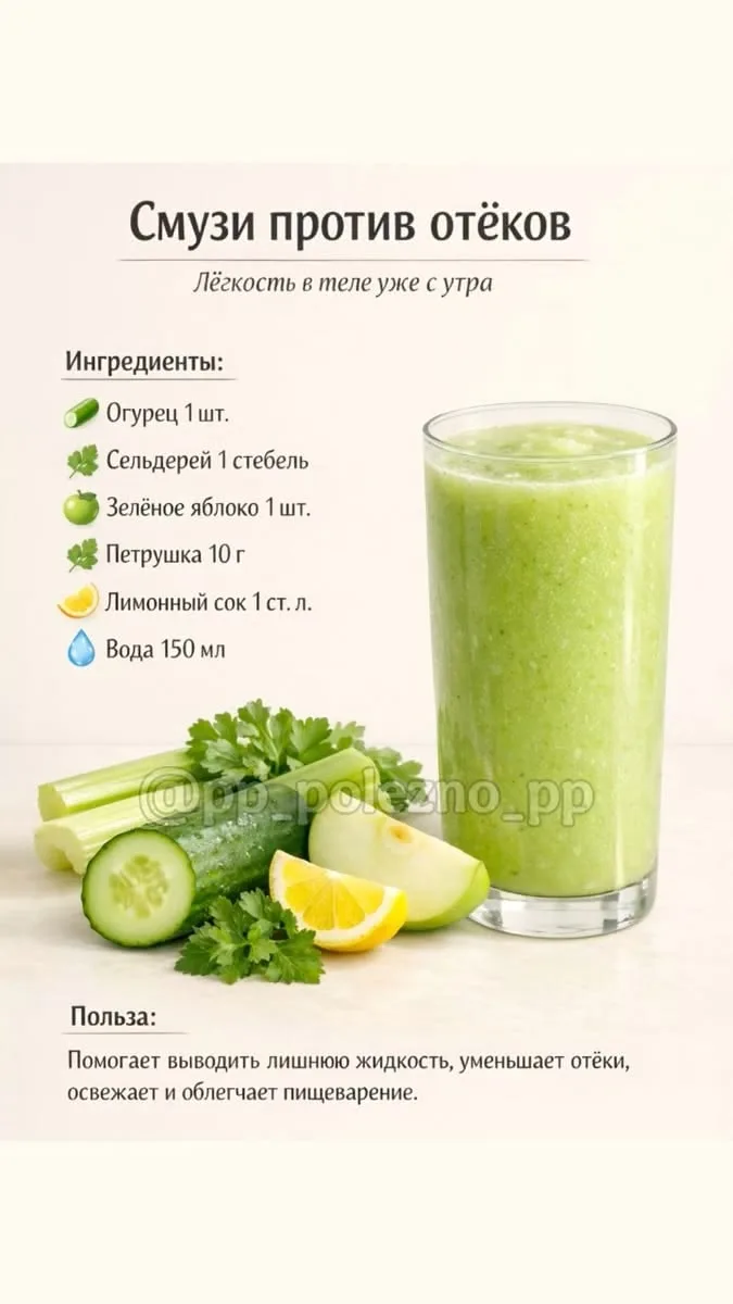 ☝️ Не забываем про полезные напитки 🥤🍏