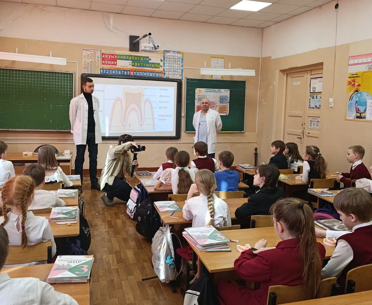 ❗️Важные уроки здоровья: встречи со стоматологами  В преддверии Всемирного дня здоровья полости рта,