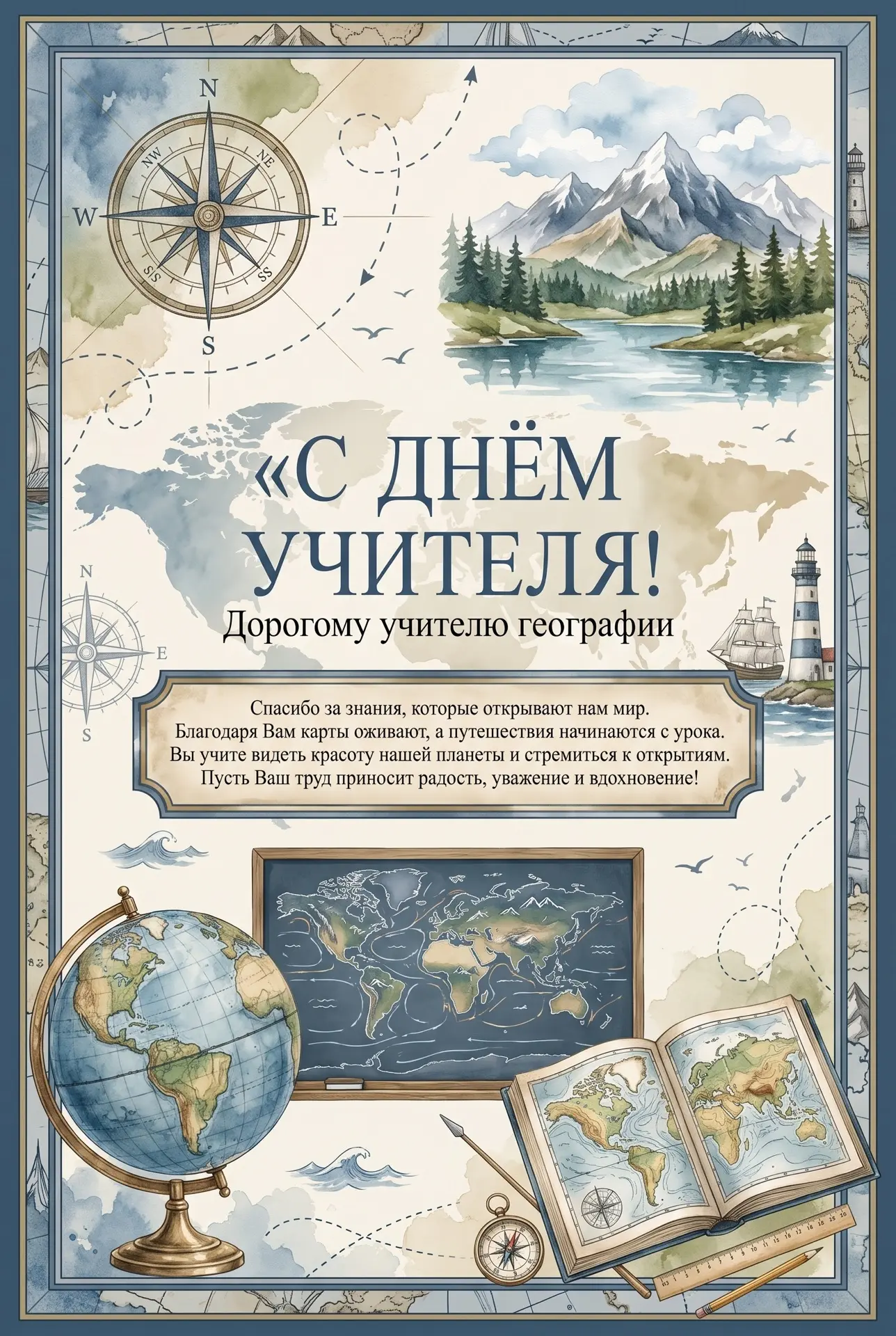 Подборка открыточек ко Дню учителя 💐