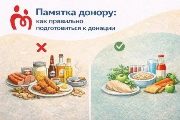 🩸 Памятка донору: как правильно подготовиться к донации