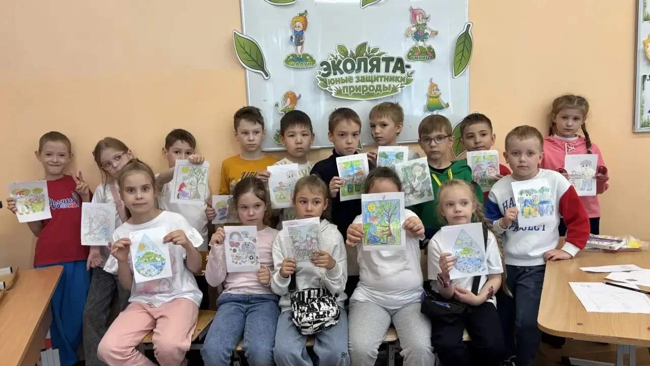☀️ 🤲🏽 «Твори добро!» 
Наш самый младший Первый отряд провел экологическую акцию!☘️

✅Ребята познак