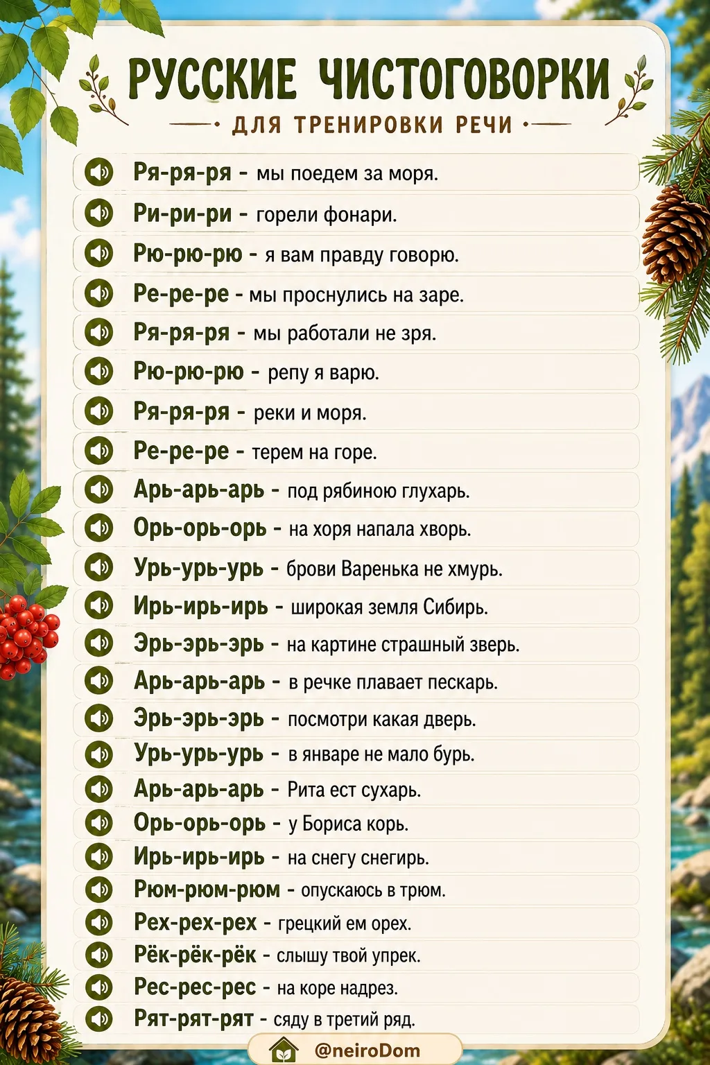 👅 Для чего нужны чистоговорки?