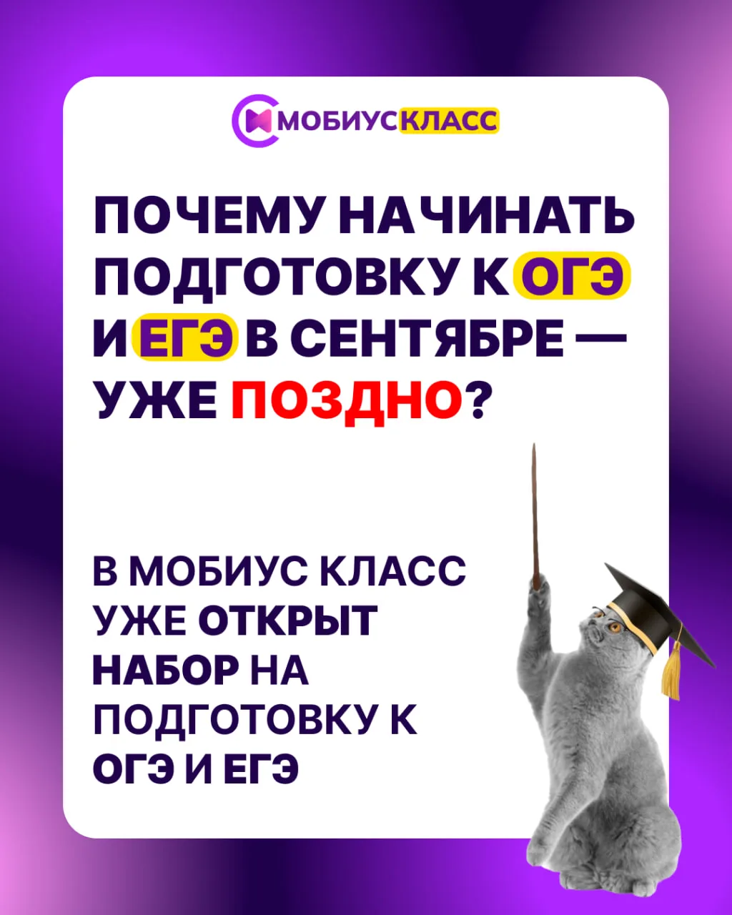 Почему начинать подготовку к ОГЭ и ЕГЭ в сентябре — уже поздно? 📚