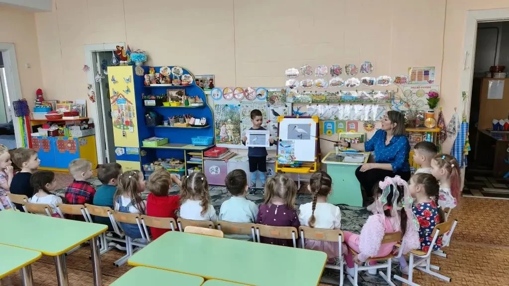 🦢 Малая колпица: редкая гостья в 12 группе!  В рамках эколого-просветительского проекта «12 символов