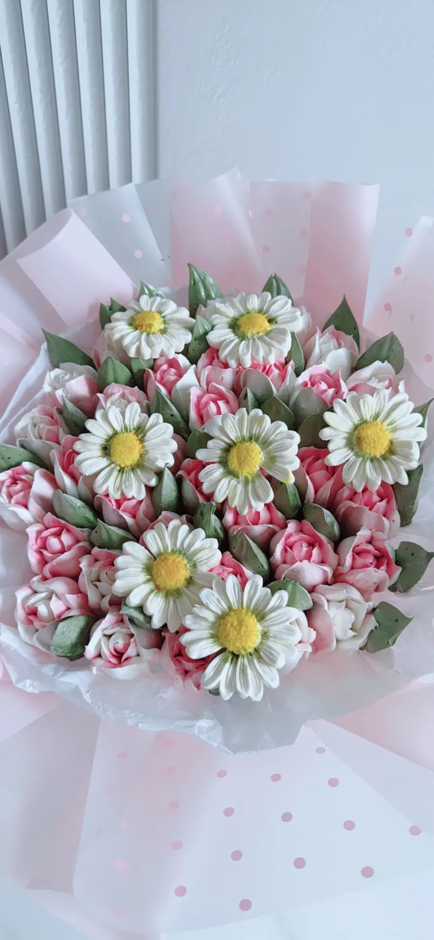 Утренний букетик тюльпаны ромашки 🌸