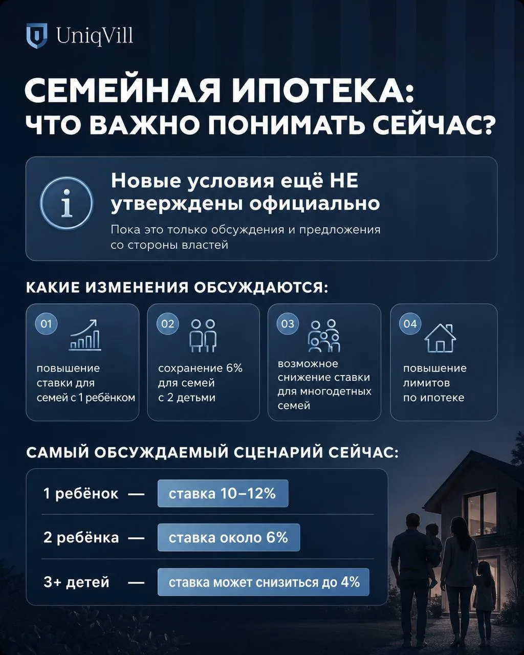🏡 Семейная ипотека может измениться. Что важно понимать сейчас?