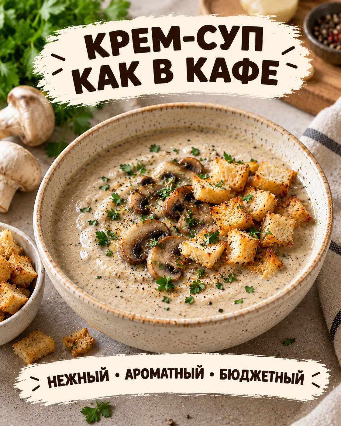 🍄 Крем-суп как в кафе