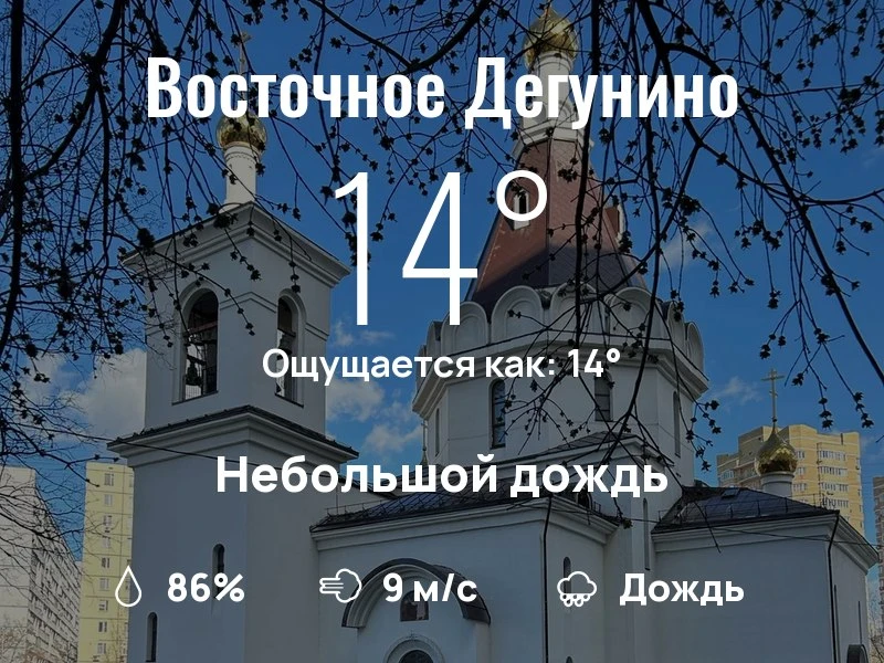 Что с погодой в Восточном Дегунино?