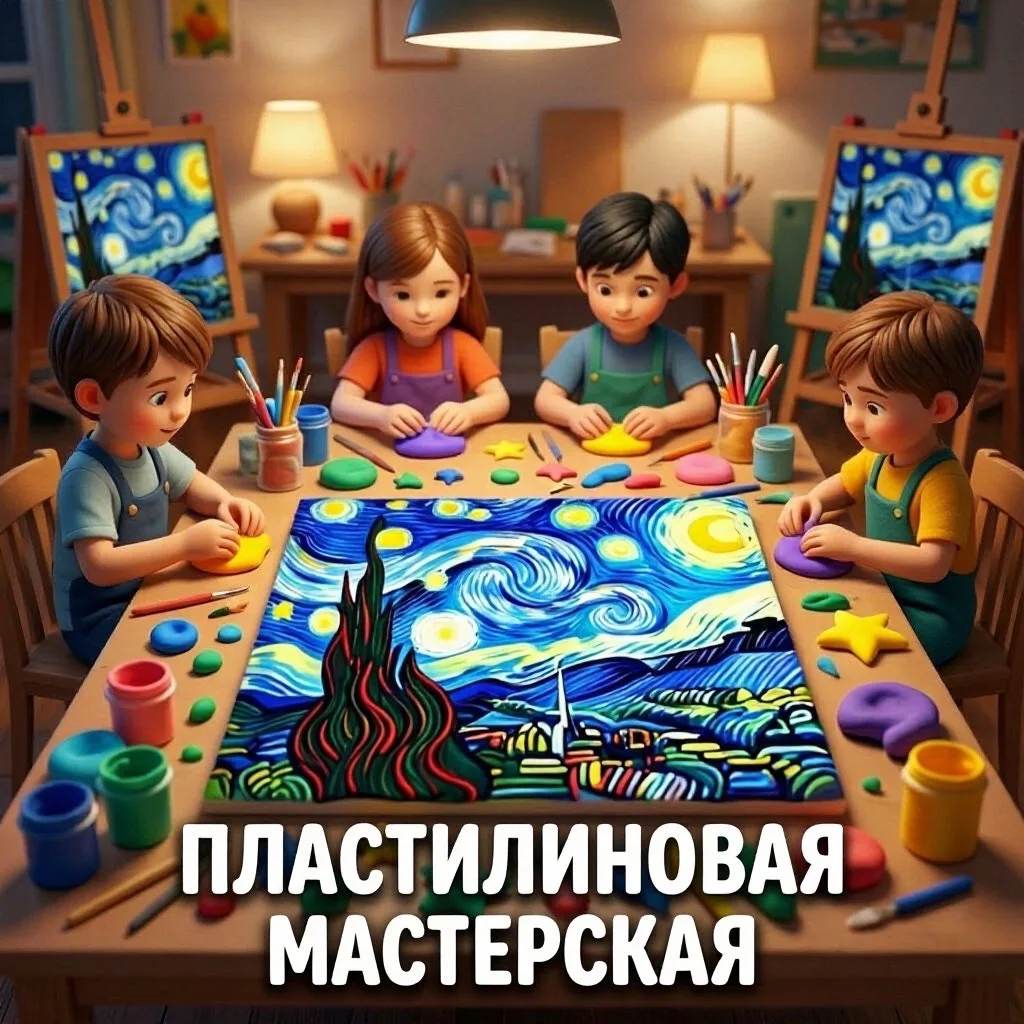 Приглашаем детей 7–10 лет в творческое объединение «Пластилиновая мастерская»! 🌟