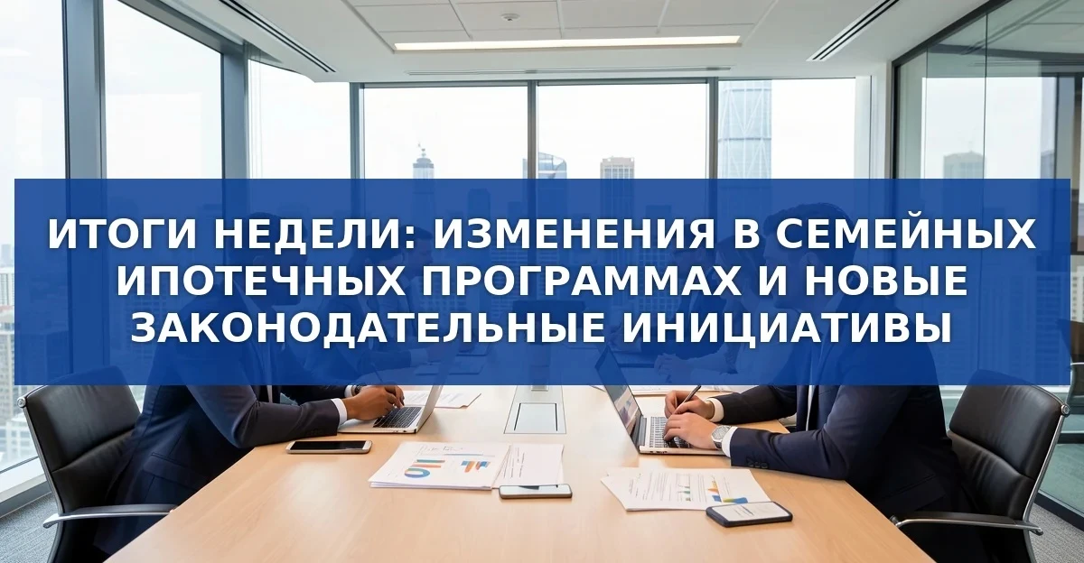 Итоги недели 17‑21 августа 2026: ипотека и недвижимость