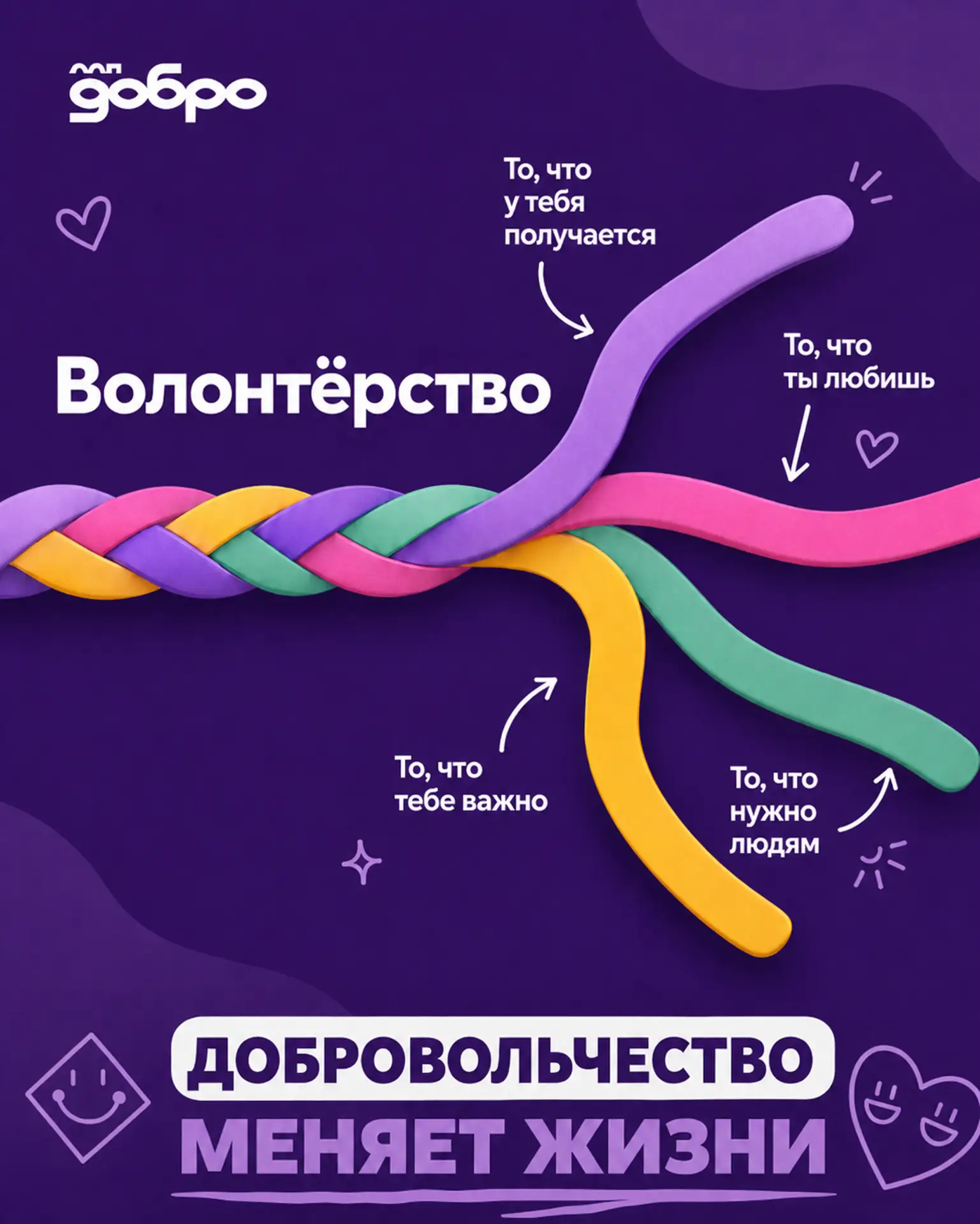 Для каждого добровольчество — что-то своё 💜