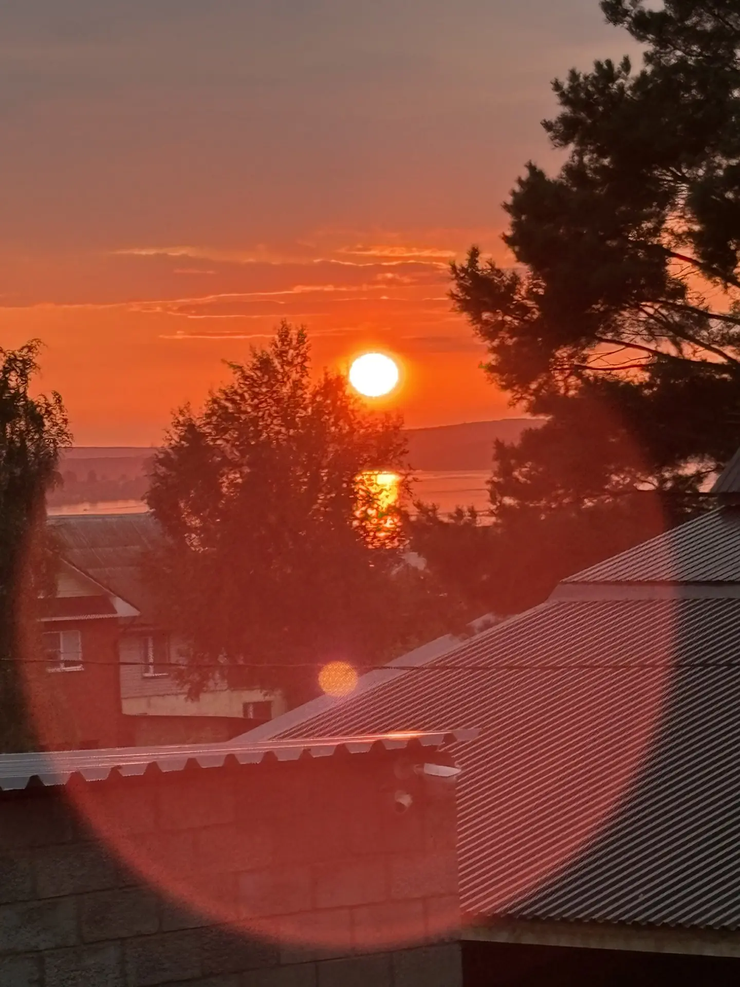 Пламенный закат 🔥 🌅