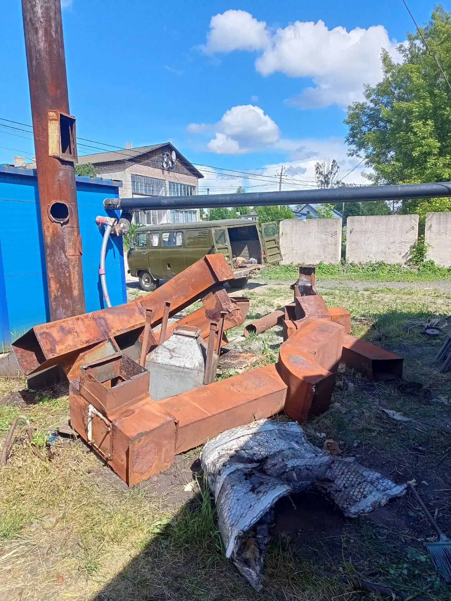 Демонтаж газаотвода. Котельная √27