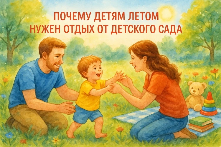 ❓Зачем ребенку нужен отдых от детского сада летом?