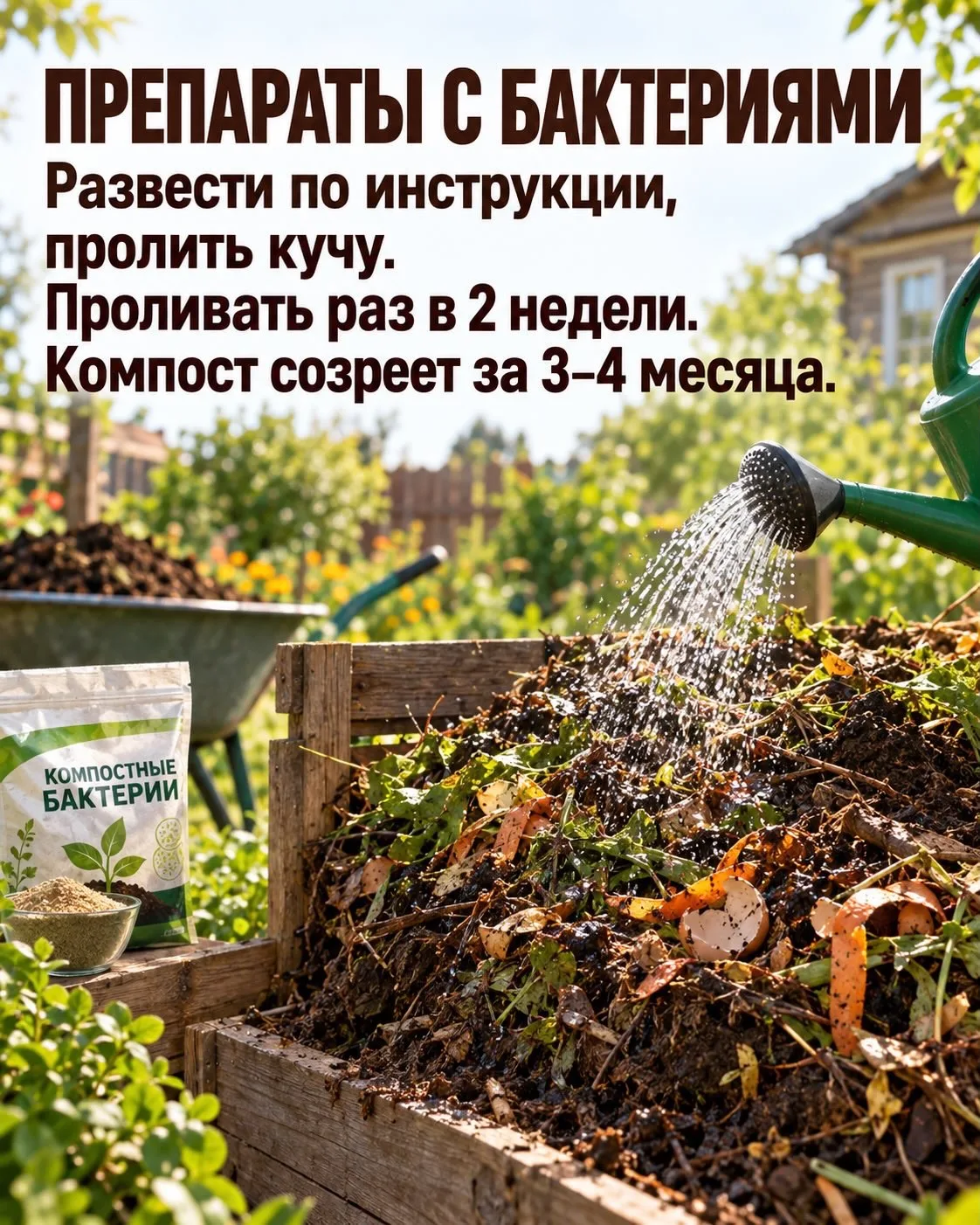 Без долгого ожидания: как ускорить приготовление качественного компоста 📐💡