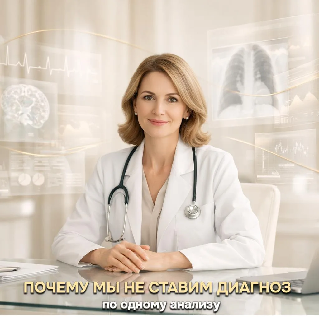 Почему мы не ставим диагноз по одному анализу 👇🏻