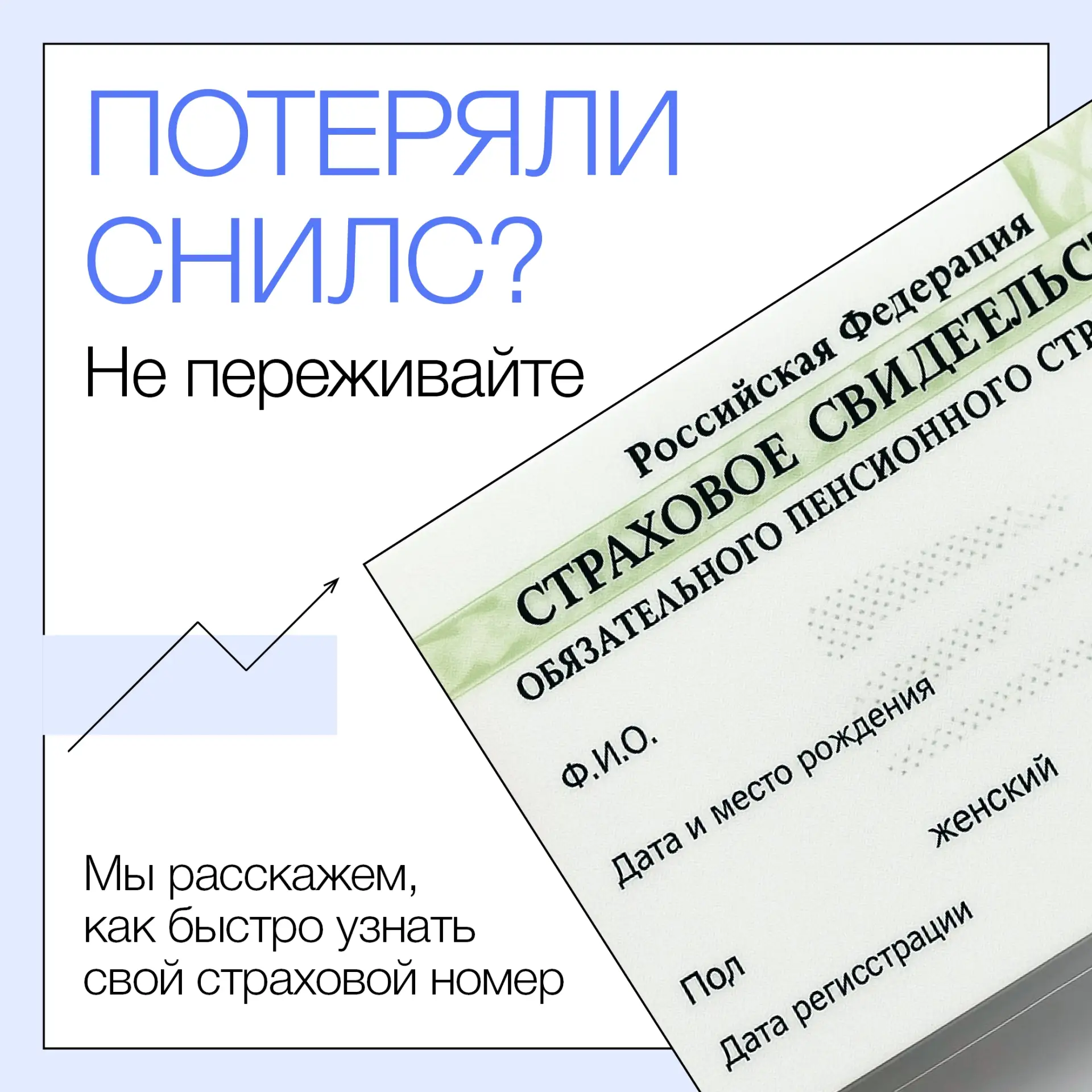 Забыли номер СНИЛС или потеряли карточку? Не беда!