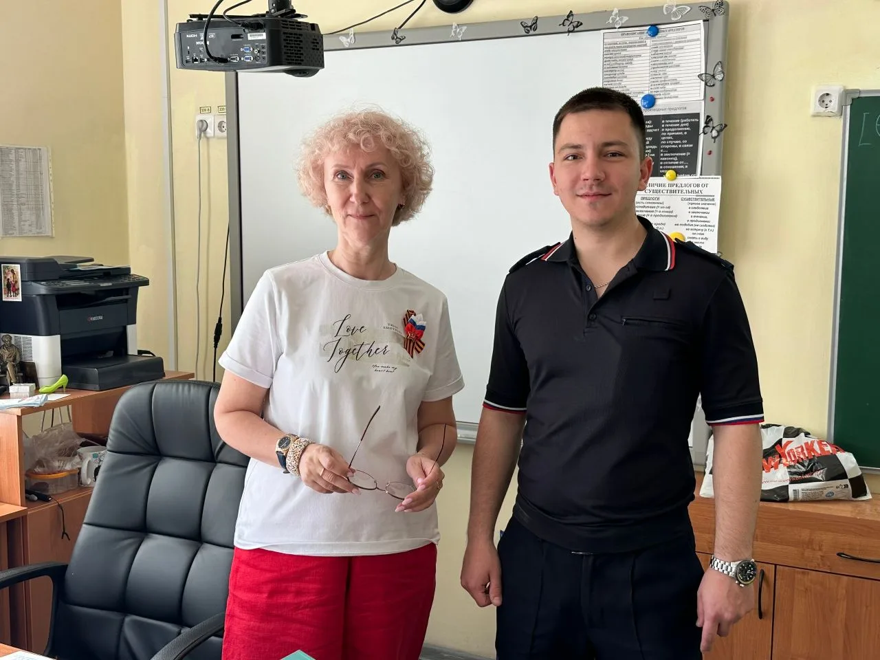 В школе прошла профилактическая беседа с инспектором по делам несовершеннолетних, лейтенантом полици
