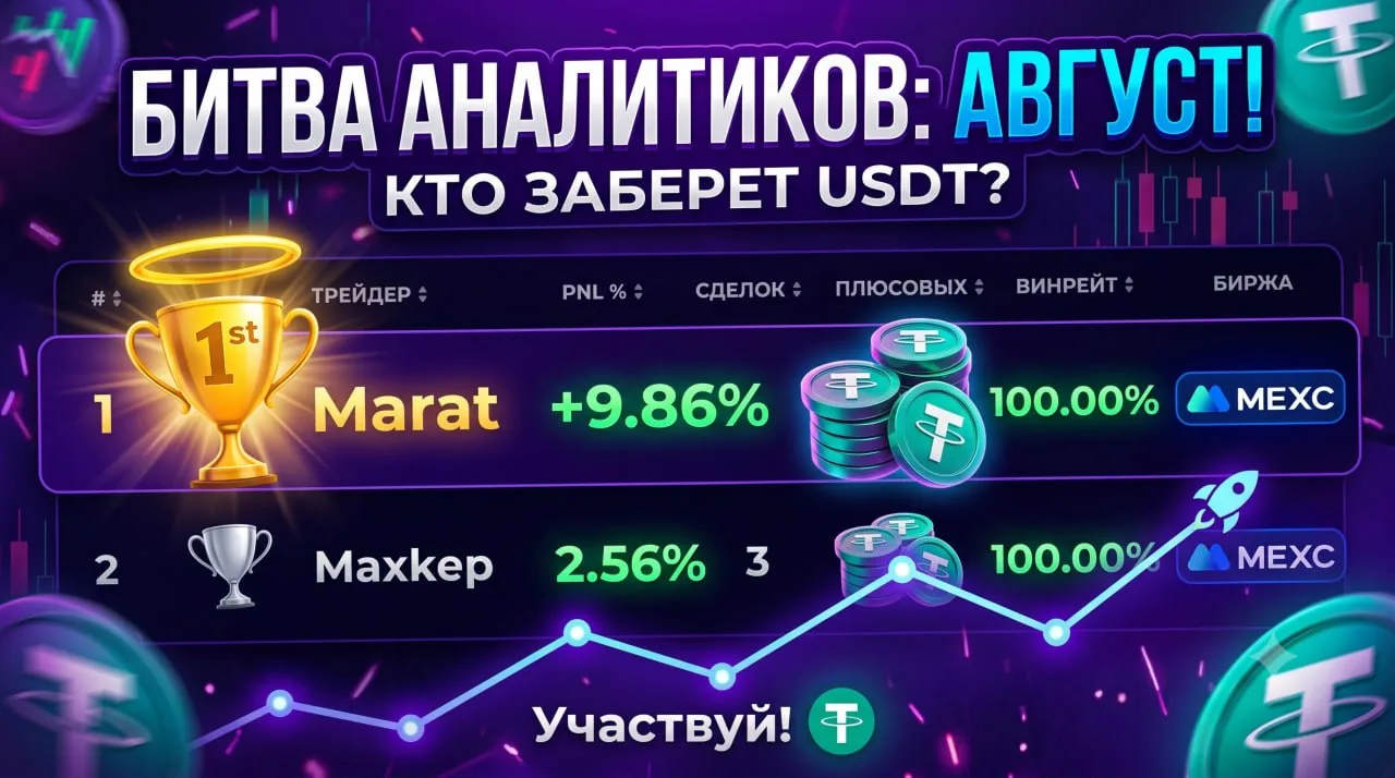 🏆 Конкурс «Аналитик месяца: Август» — Покажи силу своей стратегии!