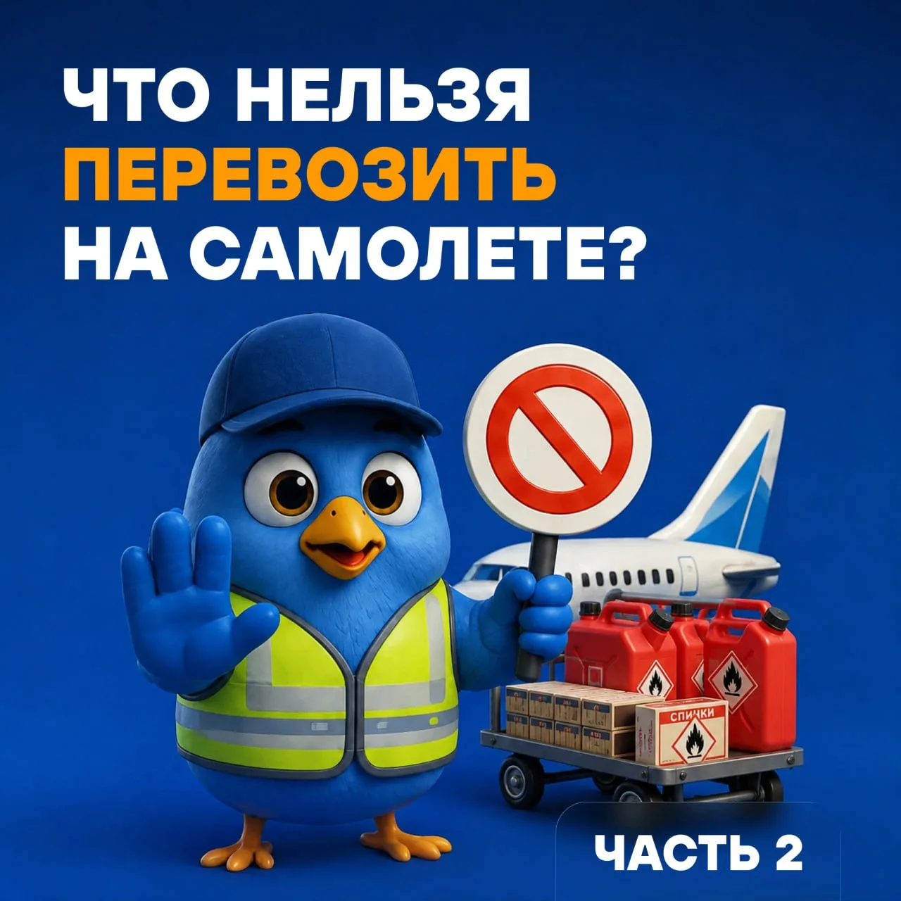 ❌ Что нельзя перевозить на пассажирском самолёте?