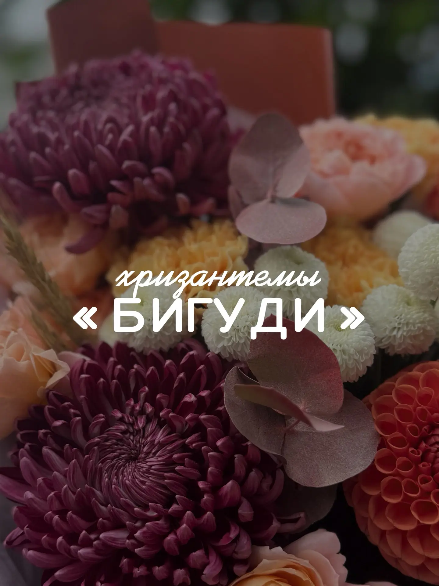Подборка букетов с сезонными хризантемами сорта «Бигуди» 🥰