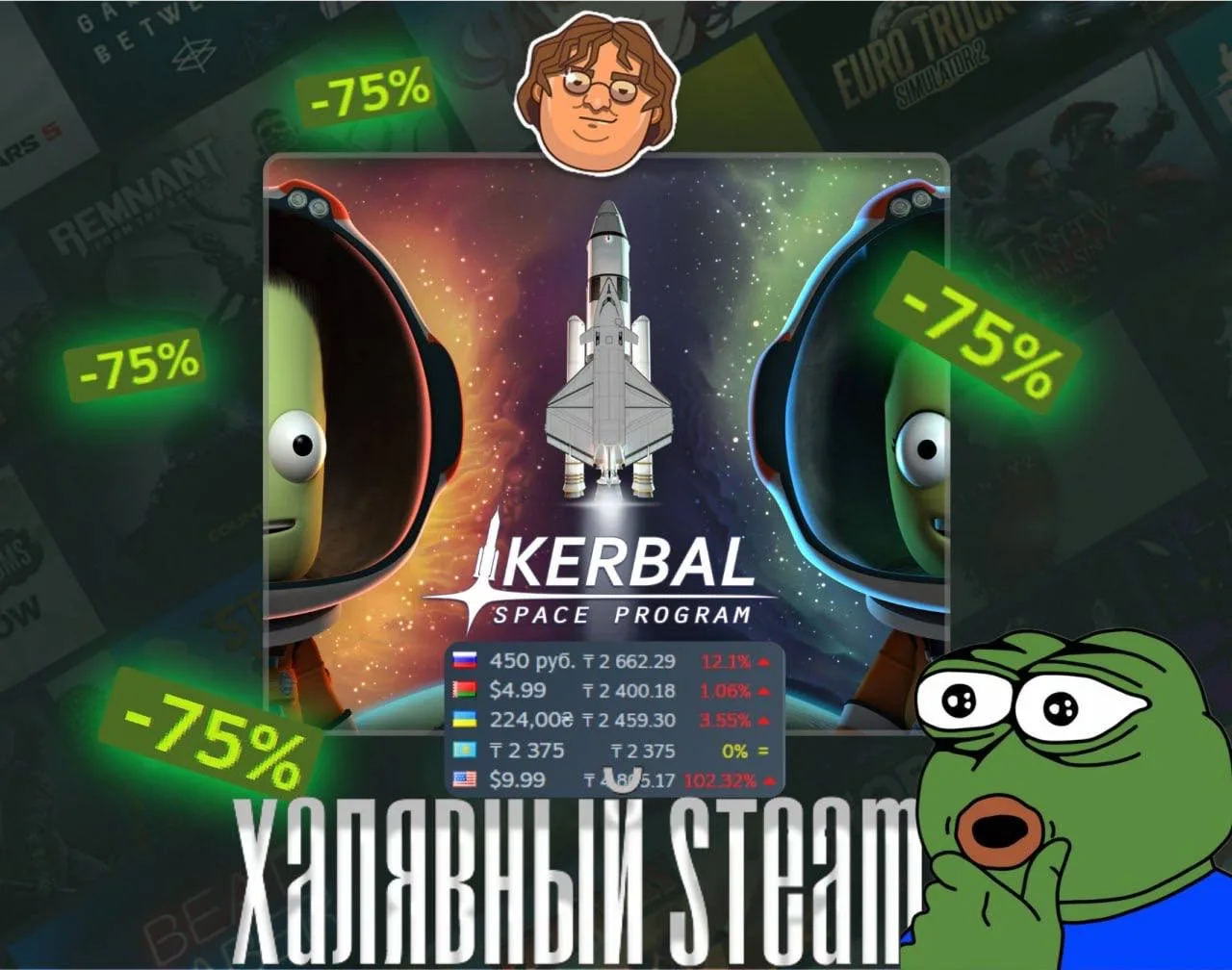 🐑 Отлетаем в космос — Kerbal Space Program получила скидку7️⃣5️⃣

Создавайте собственные космически
