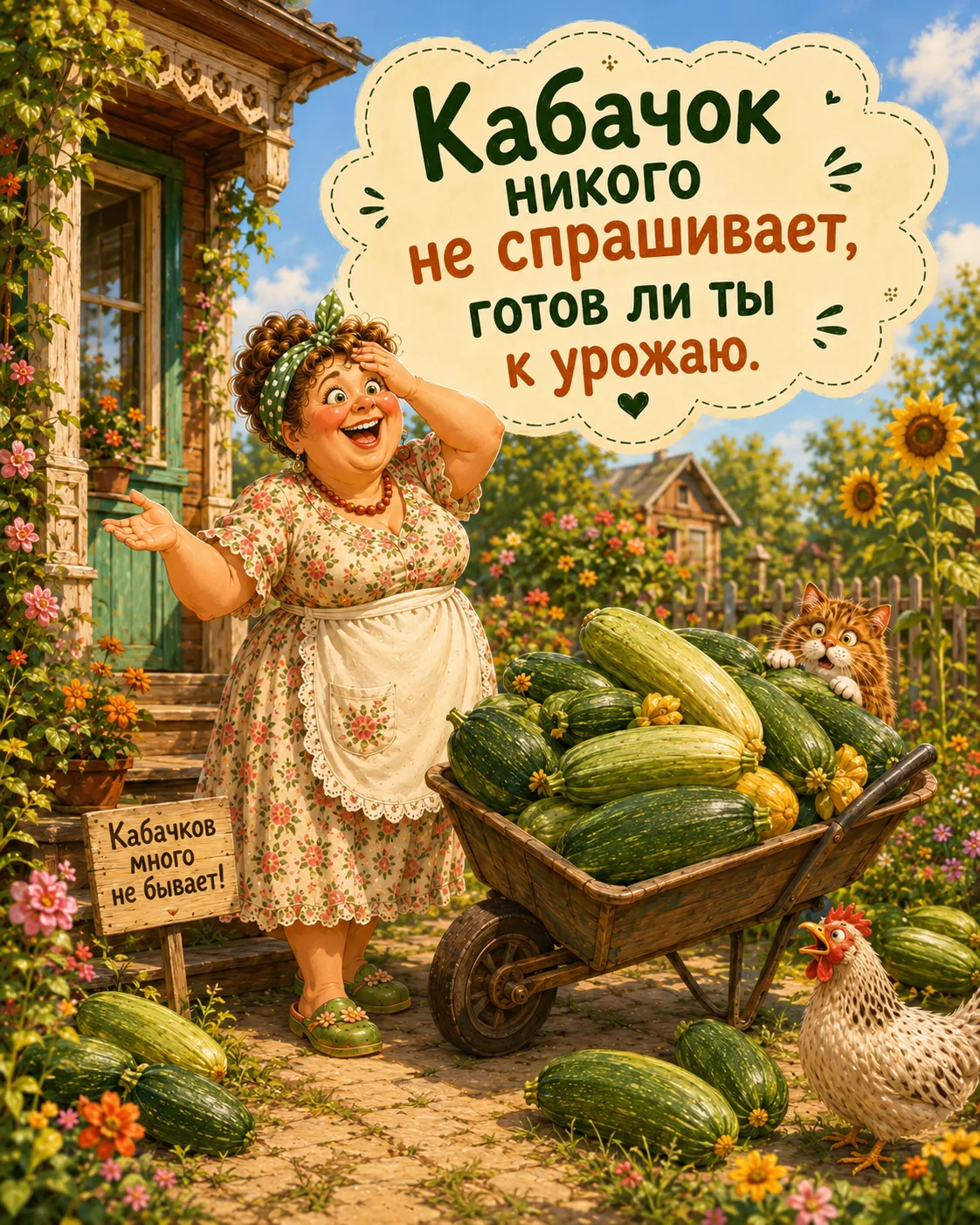 А у вас много кабачков? Что вы с ними обычно готовите? 😄

🌿 Сад, дом и уют