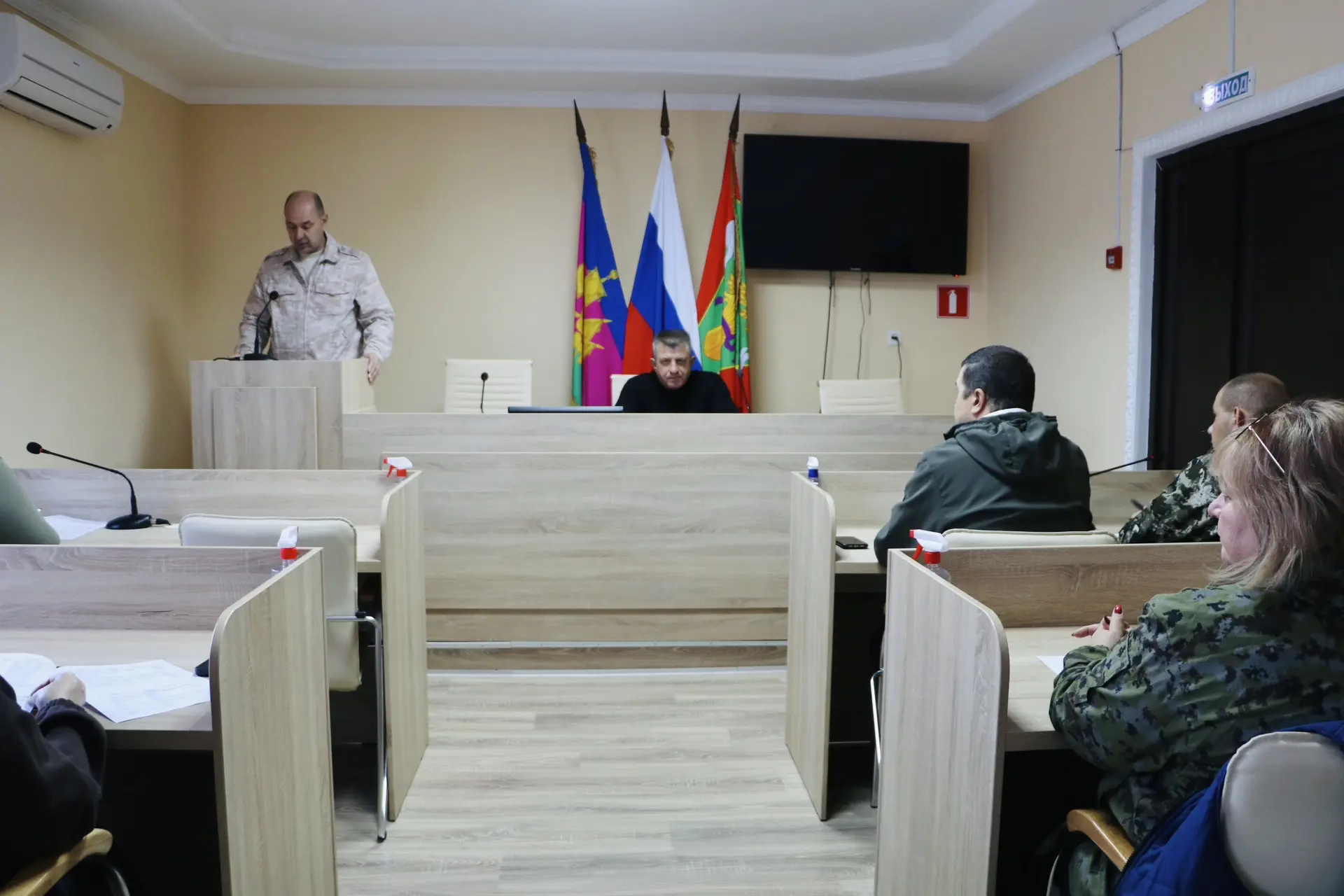 Сегодня, 7 октября, в Тбилисском районе началась штабная тренировка по гражданской обор...